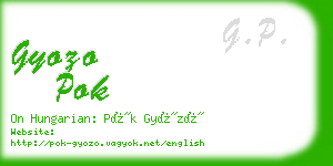 gyozo pok business card